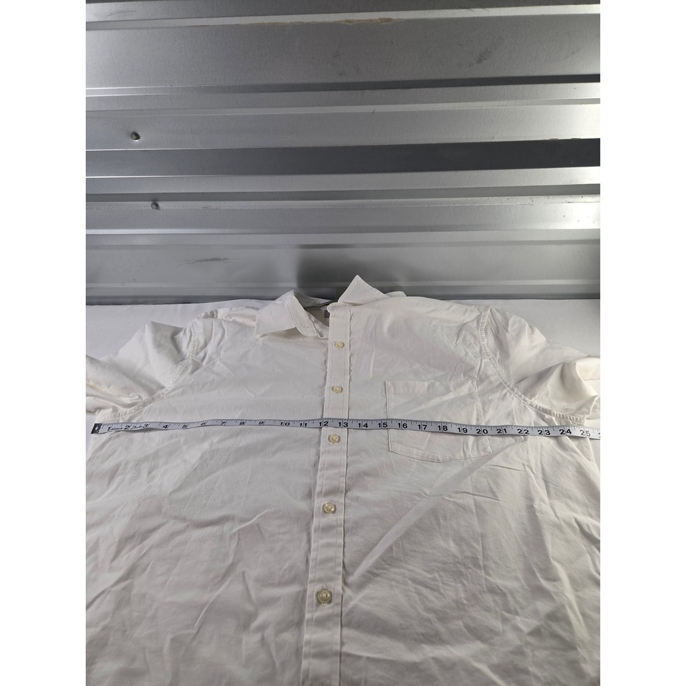 Goodfellow & Co Mens XL 2 Pack White Short Sleeve Poplin Button Down Shirts NEW - Picture 4 of 5